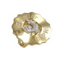 Ringe Chantecler Dame Logo Chantecler in Gold Diamante 28437 - 28437